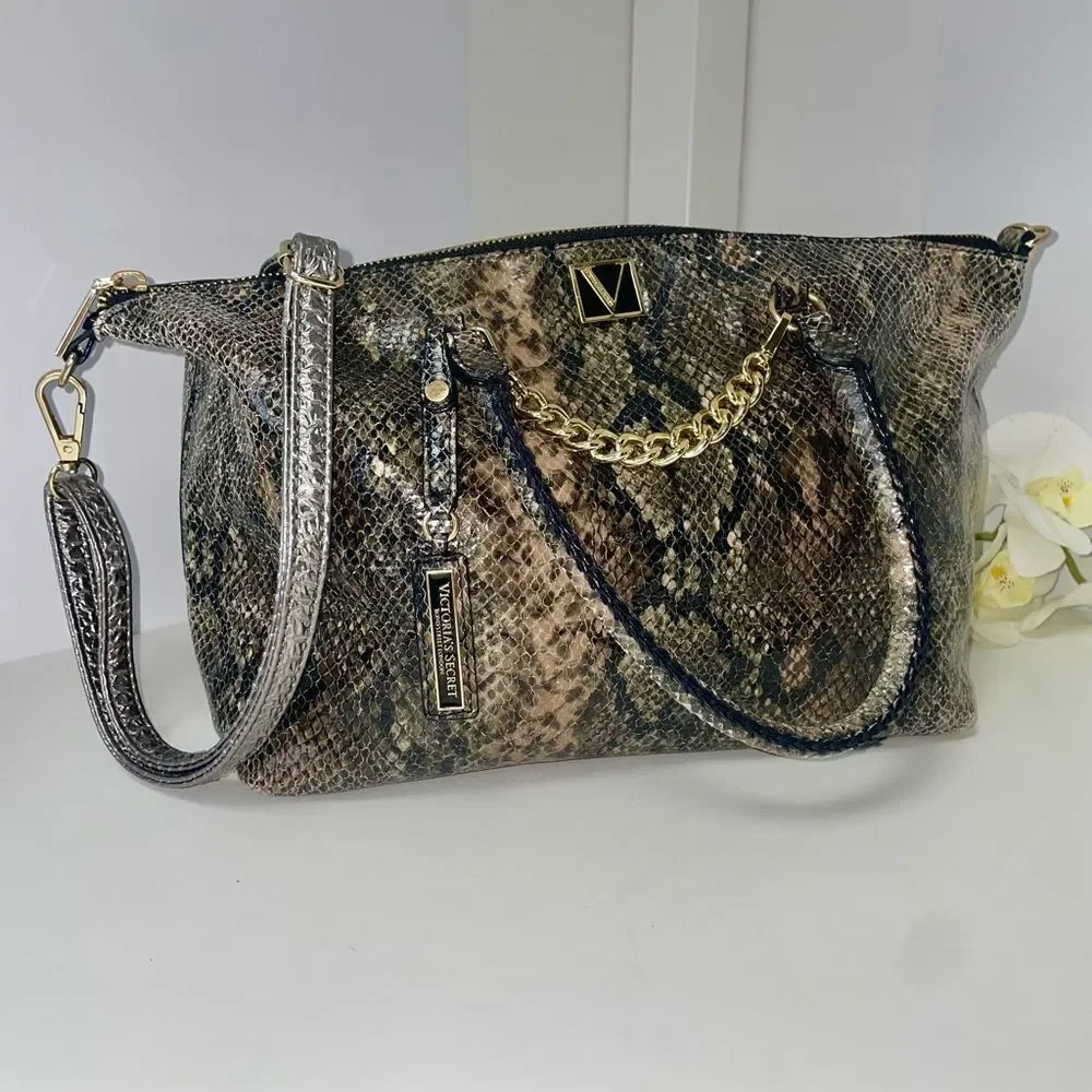 Victoria's Secret Snakeskin Satchel